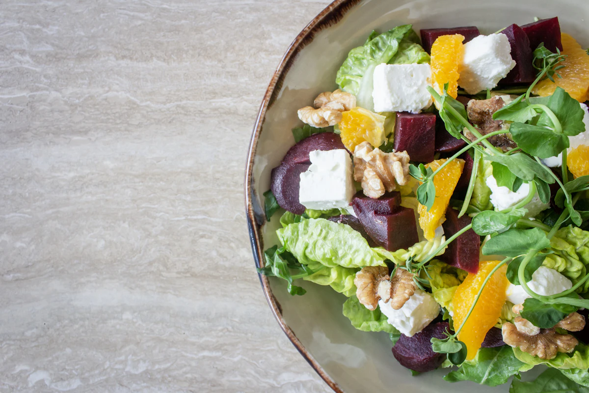 Ensalada de remolacha y queso de cabra
